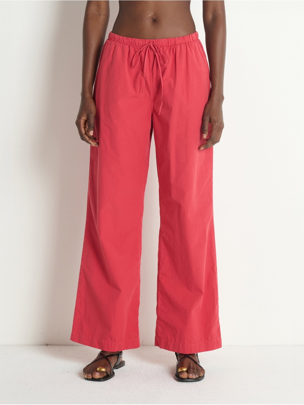 Nation LTD Red Lucia Poplin Pant Pima Cotton MSRP $198 currently on site - Picture 3 of 5
